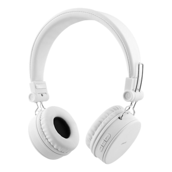STREETZ Vikbart on-ear BT headset, 3.5 mm, vit Vit