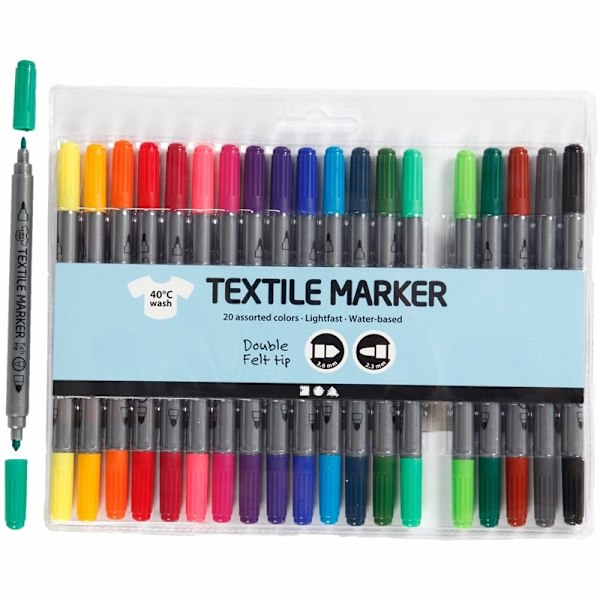 Colortime Textiltusch, standardfärger
