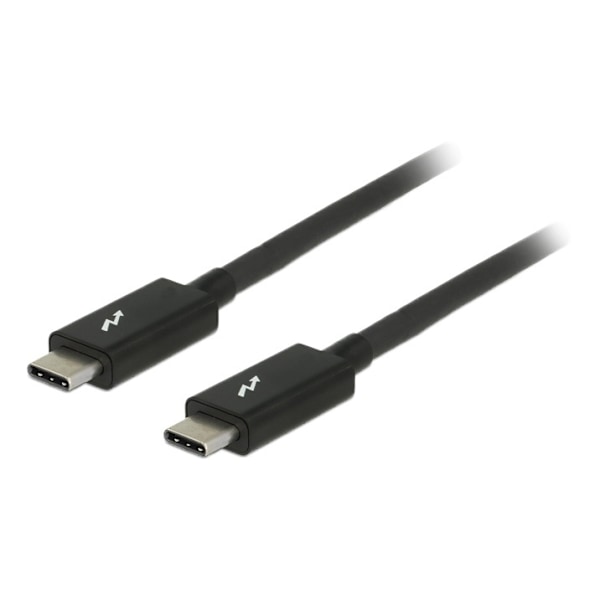 DeLOCK Thunderbolt 3 -kaapeli, 20Gbps, 2m, Cypress E-Marker, musta