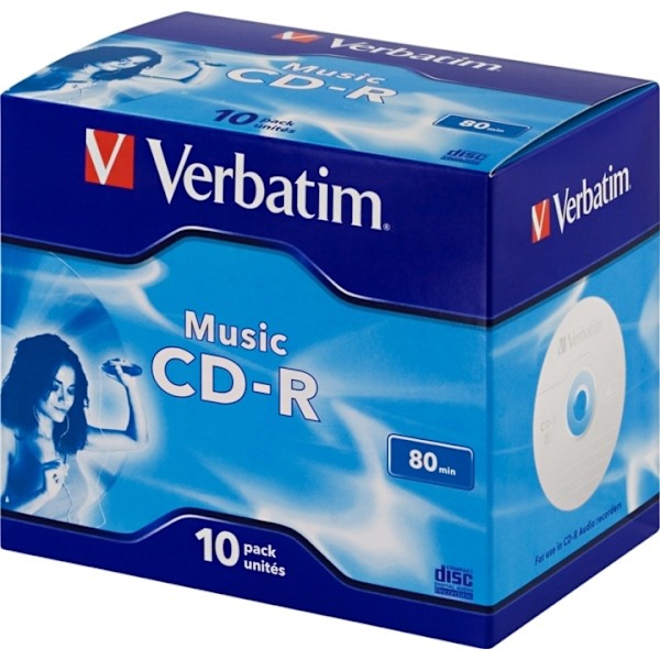 Verbatim Live it Music CD-R for Audio 10-pack