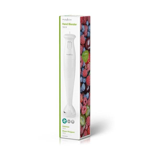 Nedis Hand Blender | 150 W | Hastighedsindstillinger: 1-hastighedsindstilling | Hvid