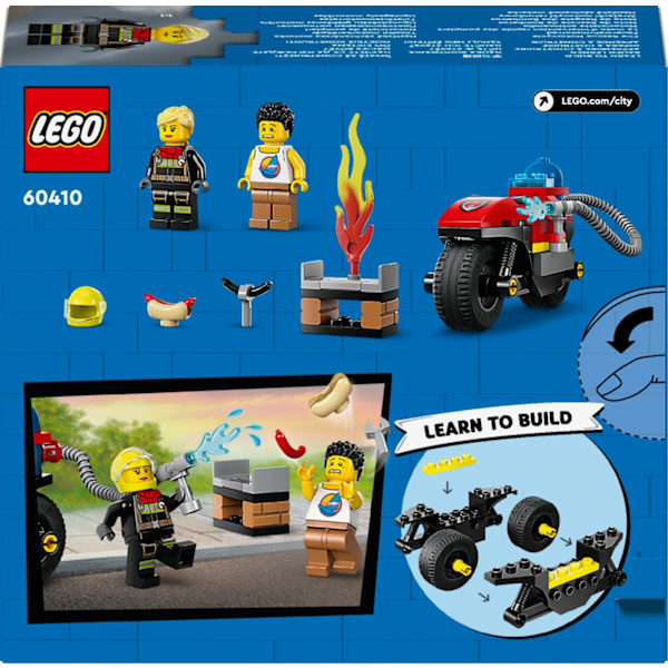 LEGO City Fire 60410  - Palokunnan pelastusmoottoripyörä
