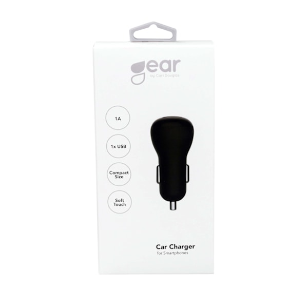 Gear Laddare 12/24V 1xUSB 1A Svart