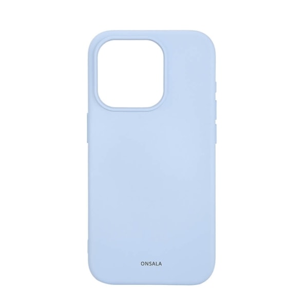 ONSALA Back Sil Touch Recycled MagSerie iPhone 15 Pro Light Blue Blå