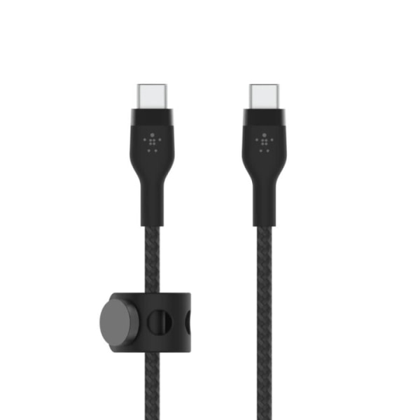 Belkin BOOST CHARGE USB-C - USB-C 2.0 punottu silikoni, 3m, musta
