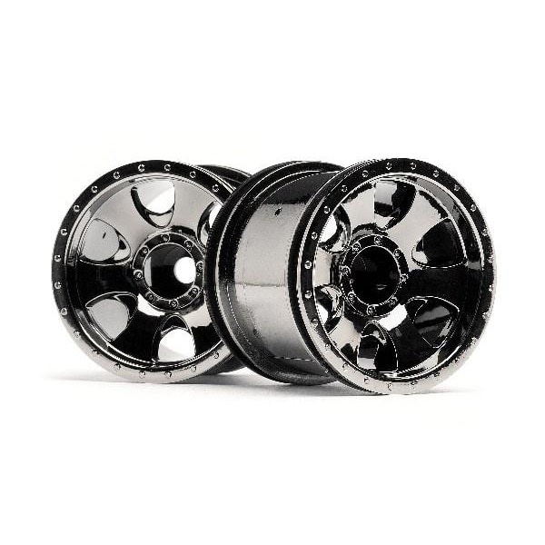 Warlock Wheel Black Chrome (2.2In/2Pcs)