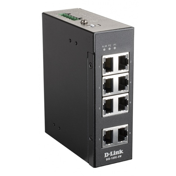 D-Link 8 Port Unmanaged Switch with 8 x 10/100 BaseT(X) ports Sort