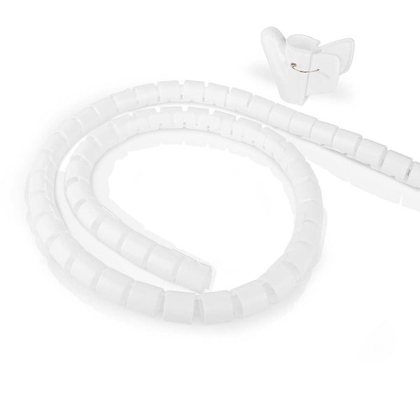 Nedis Kabelhantering | Spiral ärm | 1 st. | Maximal kabeltjocklek: 32 mm | PE | Vit