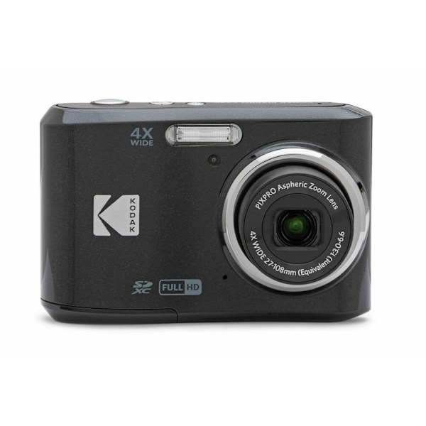 KODAK Digital Camera Pixpro FZ45 CMOS 4x 16MP Black musta