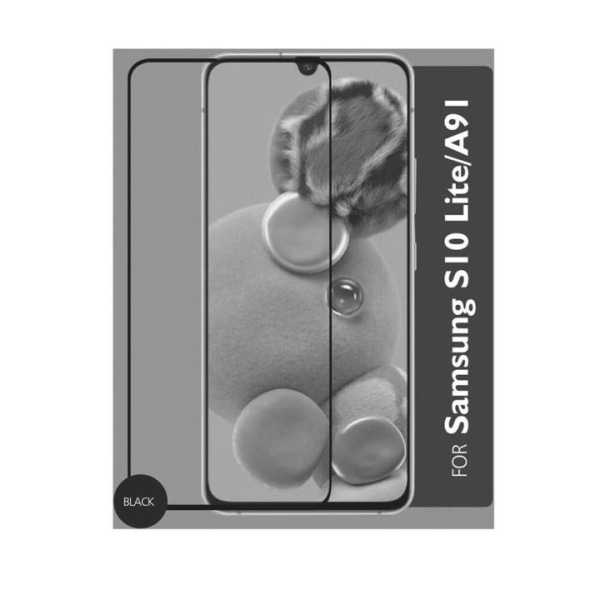 GEAR Härdat Glas 3D Full Cover Black Samsung S10 Lite Transparent