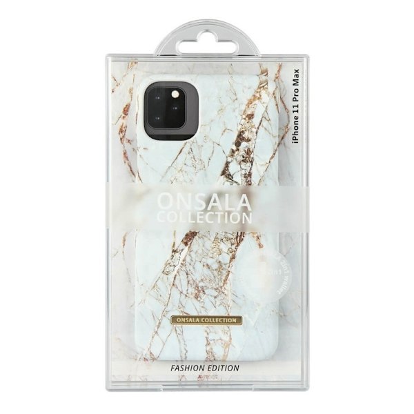 Onsala Mobilskal Soft White Rhino Marble - iPhone 11 Pro Max Vit