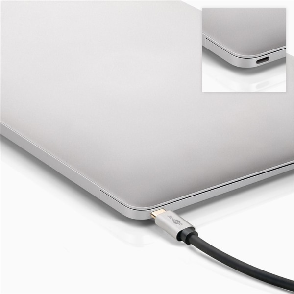 Goobay USB-C™ till DisplayPort™-adapterkabel, 3 m USB-C™-kontakt