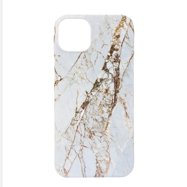 ONSALA Mobilcover MagSeries White Rhino Marble - iPhone 15 Plus Vit