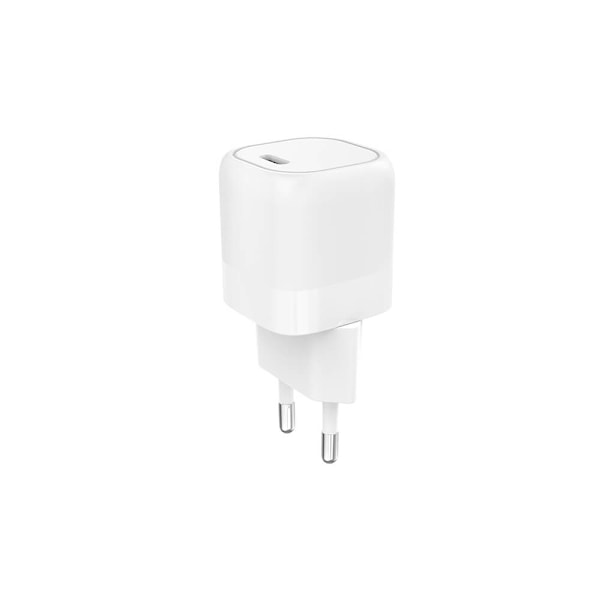 Gear Laturi 220V 1xUSB-C valkoinen PD/PPS 25W kaapeli USB-C–USB-C 3A