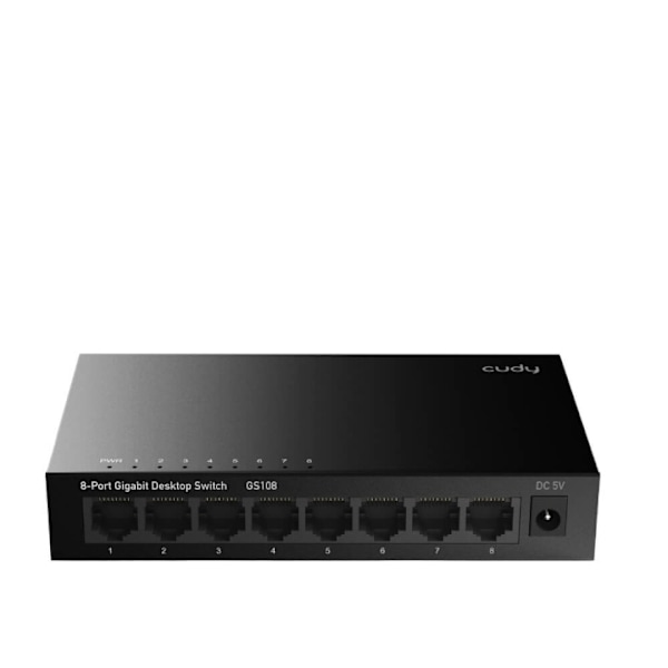 CUDY Switch GS108 8-port Gigabit Svart