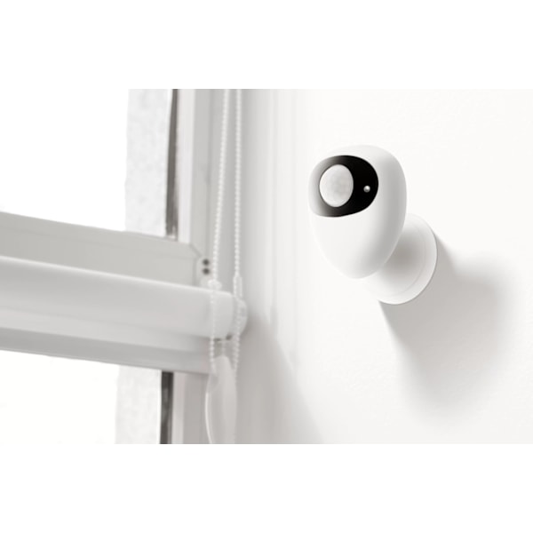 DELTACO SMART HOME Rörelsesensor, PIR, WiFi 2.4 GHz, vit/svart