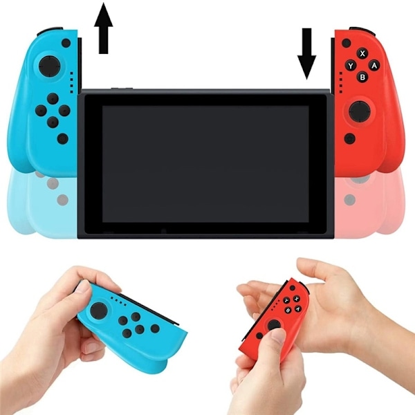 Gamepad för Nintendo Switch, Röd/Blå