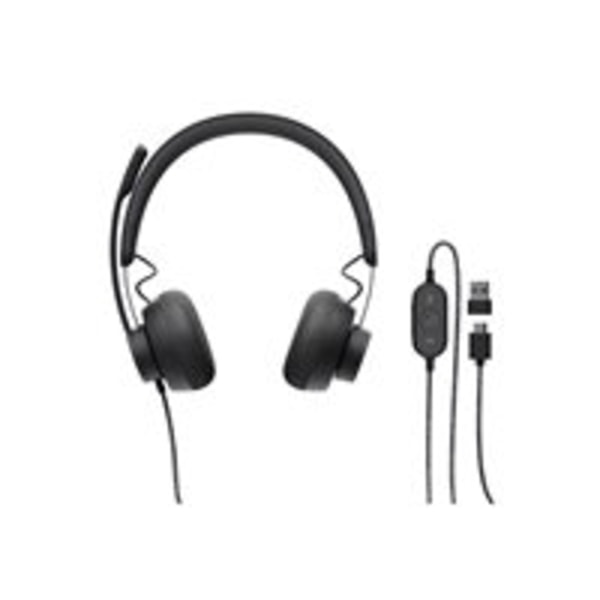 Logitech Zone Wired UC Headset Headband USB Type-C Musta