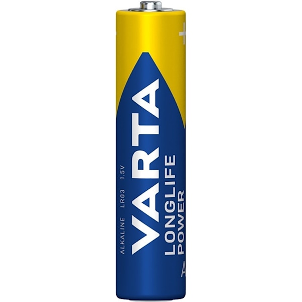 Varta LR03/AAA (Micro) (4903) batteri, 10 st. blister alkaliskt manganbatteri, 1,5 V