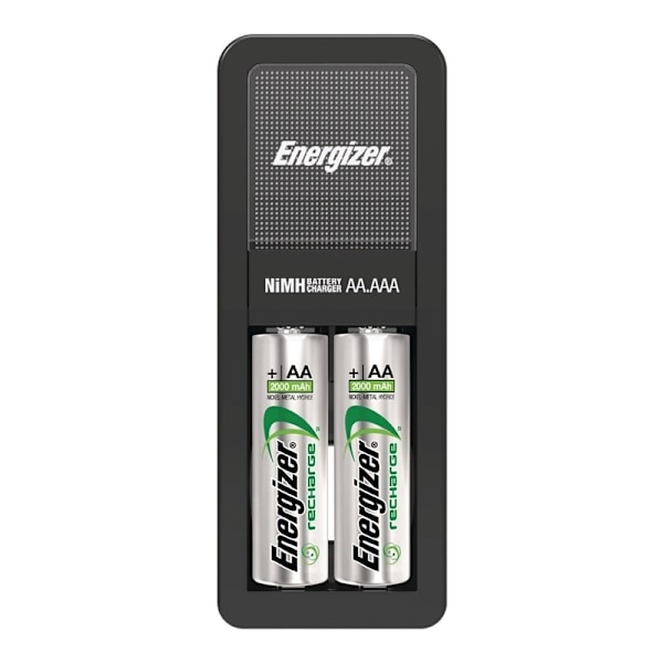 Energizer NiMH Batteriladdare AA / AAA | 1.2 V DC | 2x AA/LR6 | Euro | Batteritypsenergi: AA | Svart