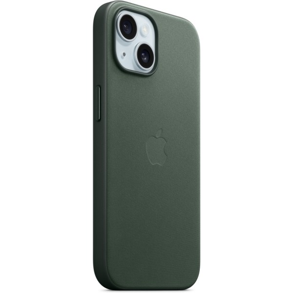 Apple iPhone 15 FineWoven etui med MagSafe, vintergrøn Grön
