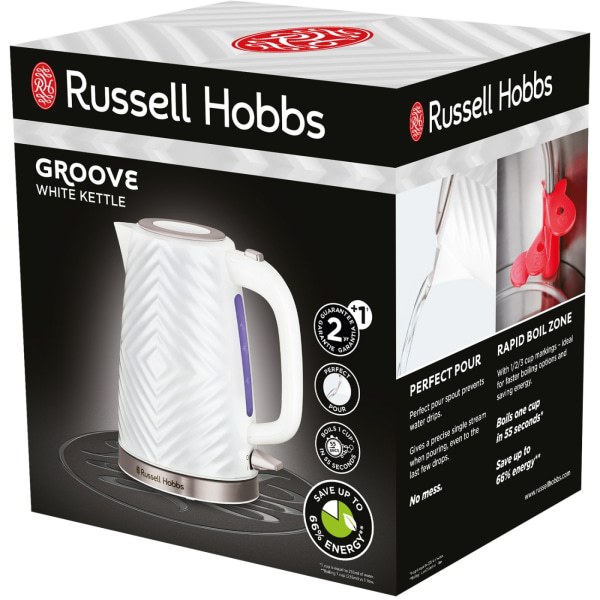 Russell Hobbs Vattenkokare Groove Kettle White 26381-70