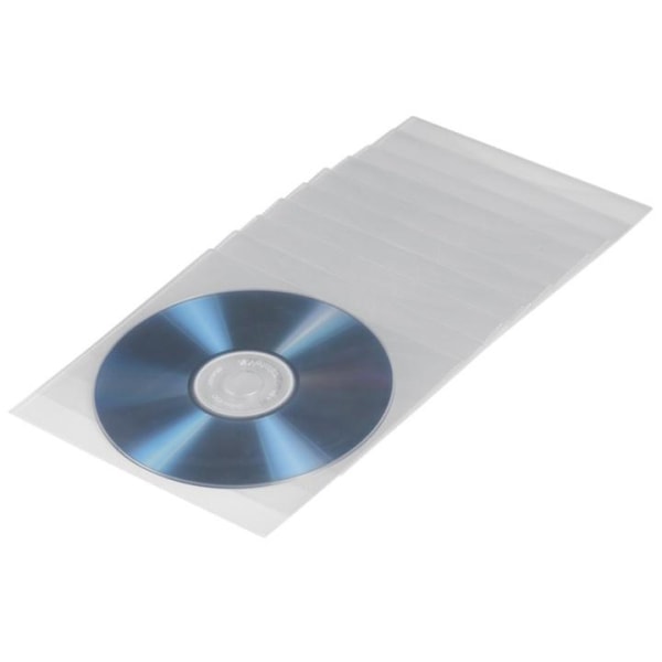HAMA CD/DVD Lommer PP Transparent 50-pak