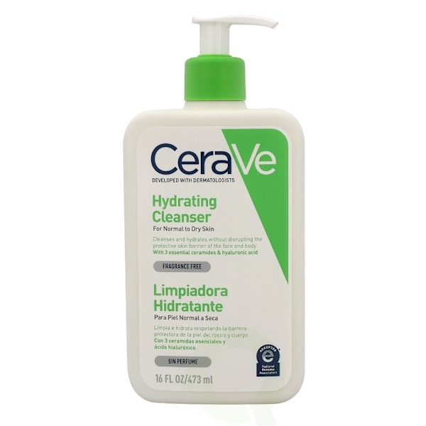 Cerave Hydrating Cleanser w/Pump 473 ml For Normal To Dry Skin