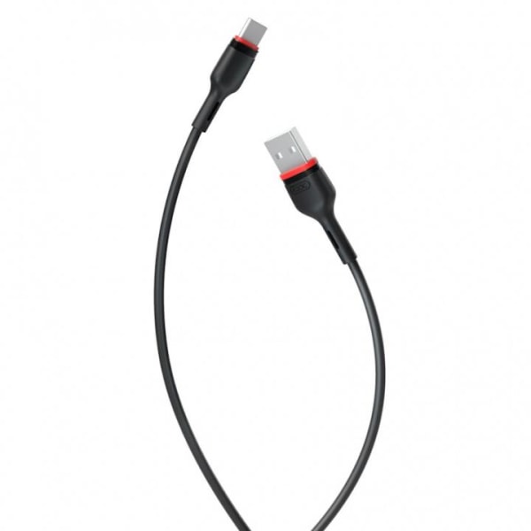 XO USB - USB-C Kabel, 1,0 m, 2,4A, Svart