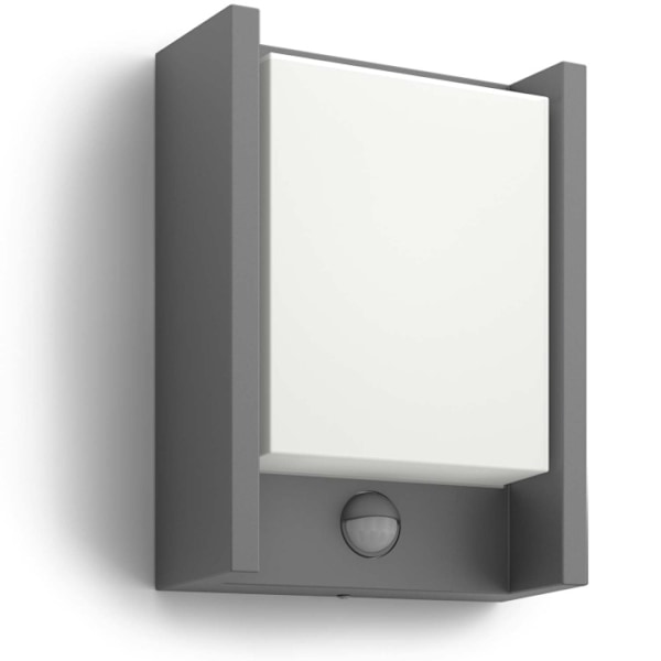 Philips Arbour Vägglampa Sensor Ultra Efficient LED  3,8W 800lm Antracit Anthracit