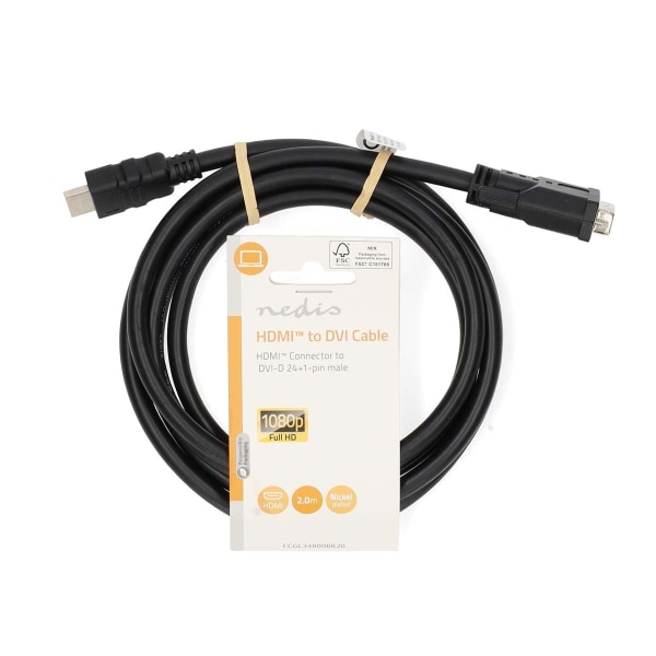 Nedis HDMI™ kabel | HDMI™ Kontakt | DVI-D 24+1-Pin Hane | 1080p