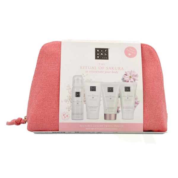 Rituals Sakura Set 260 ml Body Cream 70ml/Conditioner 70ml/Shampoo 70ml/Foaming Shower Gel 50ml/Pouch