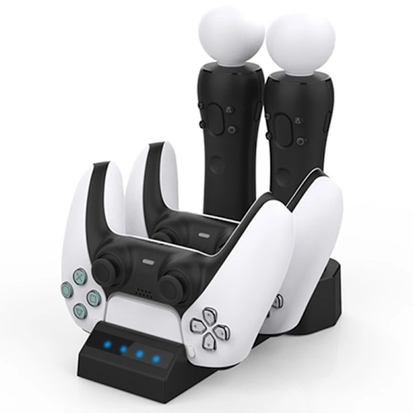 4 i 1 Laddningsställ för PS5 och VR Move-kontroller