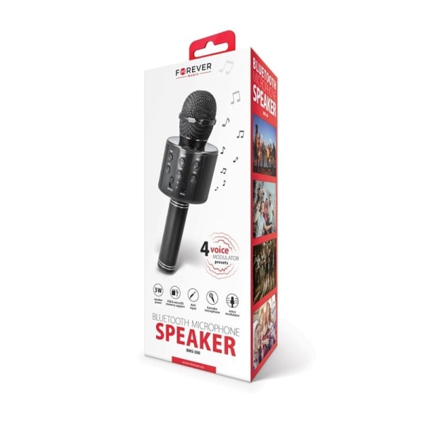 Forever Mikrofon med Bluetooth högtalare, BMS-300