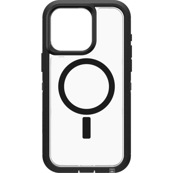 Otterbox Defender XT-skyddsfodral, iPhone 15 Pro Max, svart / tr Transparent