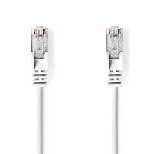Nedis CAT5e verkkokaapeli | SF/UTP | RJ45 uros | RJ45 uros | 1.50 m | Pyöreä | PVC | Valkoinen | Kirjekuori