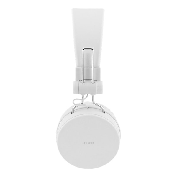 STREETZ Foldable on-ear BT headset, 3.5 mm, white Vit