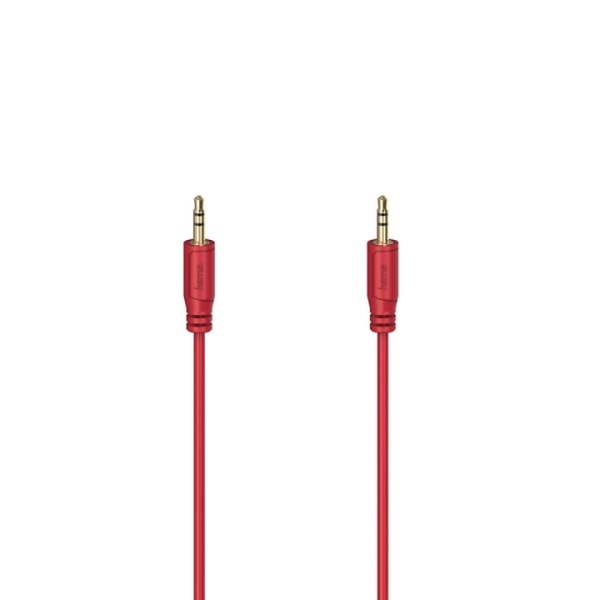 Hama Cable Audio Flexi-Slim 3.5mm-3.5mm Gold Red 0.75m