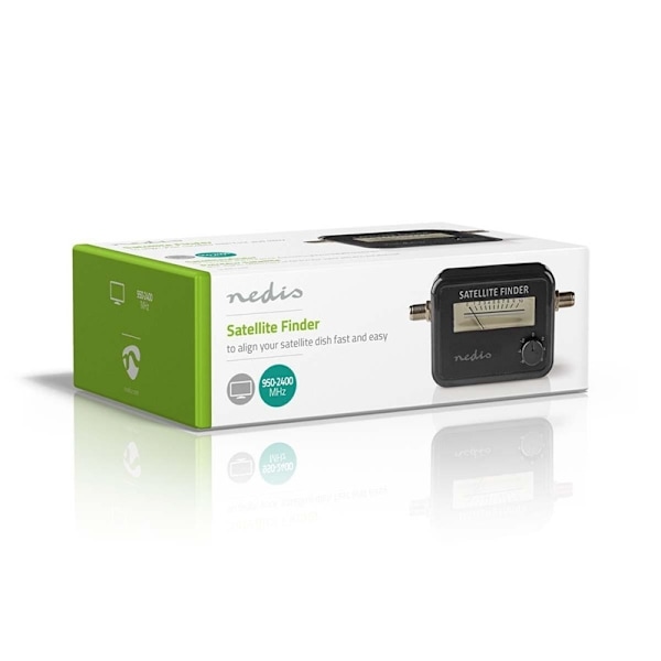 Nedis Satellit-signalstyrka Meter | 950-2400 MHz | Ingångskänslighet: 83 dB | Utnivå: 102 dBuV | Svart