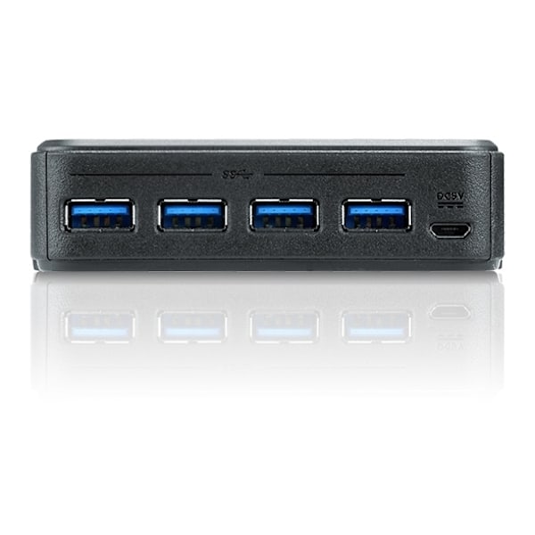 ATEN USB 3.0 Hub for 2 computers, 4xUSB A female, 2xUSB B female, blac