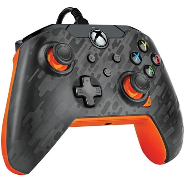 PDP Gaming Wired Controller - Atomic Carbon, PC / Xbox