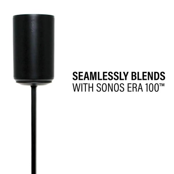 SANUS Floor Stand Adjustable for Sonos ERA 100 Single Black