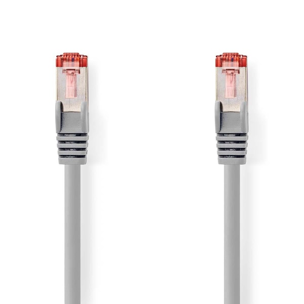 Nedis CAT6 Verkkokaapeli | RJ45 uros | RJ45 uros | S/FTP | 5.00 m | Sisäkäyttöön | Pyöreä | LSZH | Harmaa | Laatikko