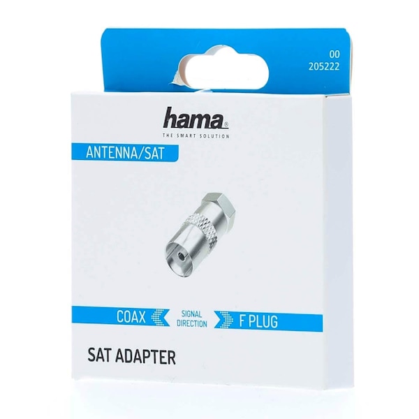 Hama Satellite Receiver Adapter F-Plug - Coax Socket