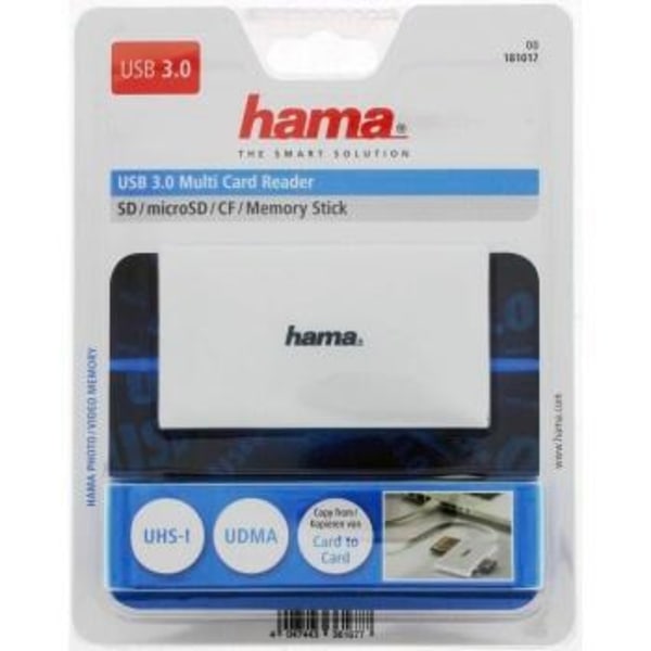 Hama Kortinlukija USB 3.0 Multi SD/Micro/CF/MS Vit