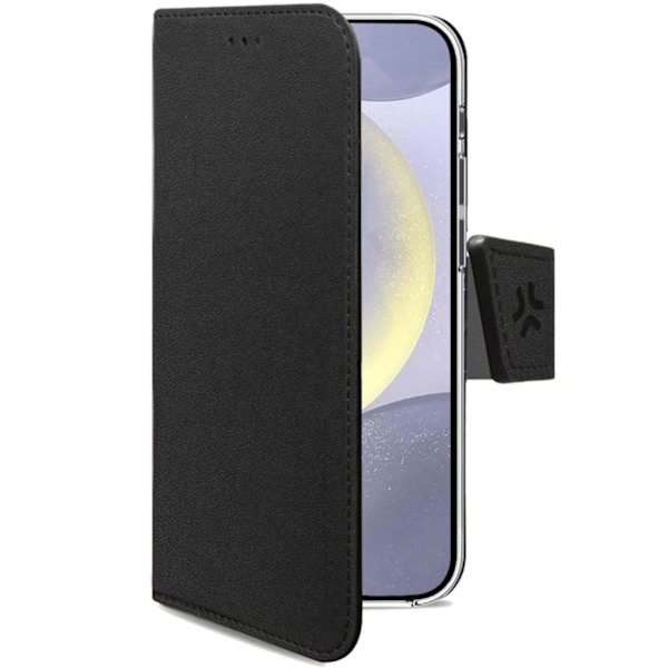 Celly Wally Wallet Case Galaxy S24+ 5G Svart Svart