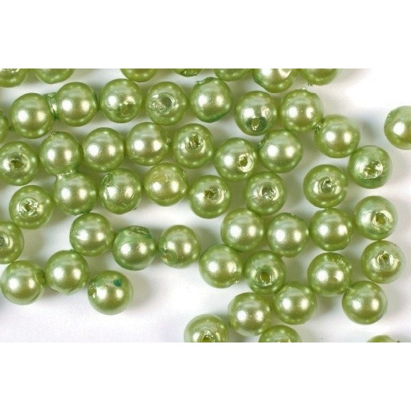 Plastpärlor 5mm 500g, Lime