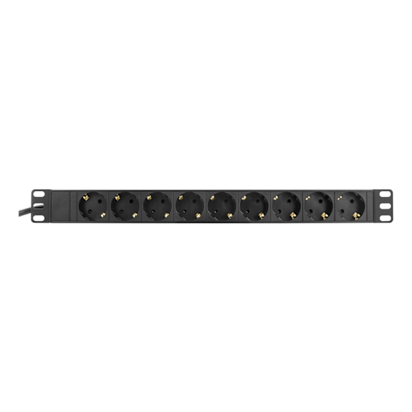 DELTACO power outlet, 9xCEE 7/4, 1xCEE 7/7, pet-protected, 3m, black