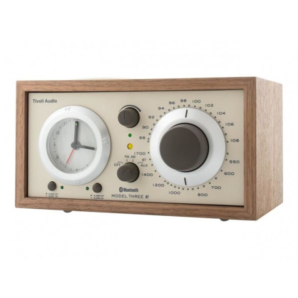 Tivoli Audio Clock Radio Model Three BT USB Classic Walnut