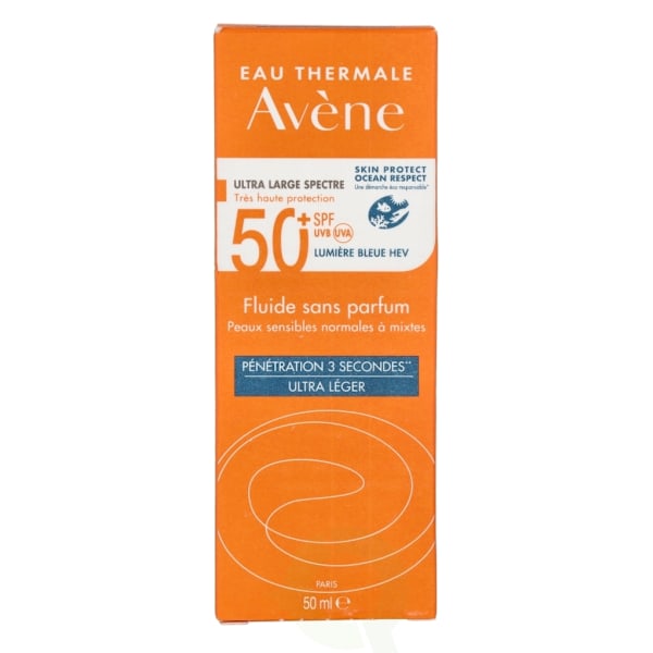 Avene High Protection Unscented Fluid SPF50+ 50 ml